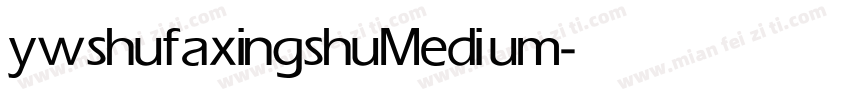 yw shufaxingshu Medium字体转换